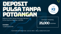 DEPOSIT PULSA TANPA POTONGAN